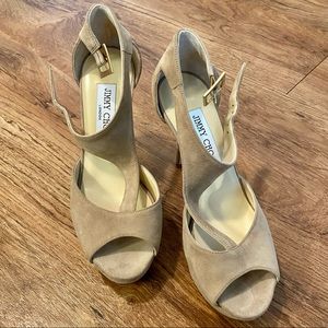 Stunning Jimmy Choo nude high heels!